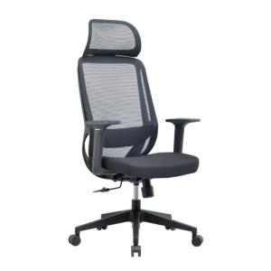 One Living ESSENTIAL: Silla de Oficina Ergonómica Negra con…