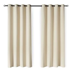 Amazon Basics Cortinas 100% Opacas con Ojales, Pack de 2 Un…