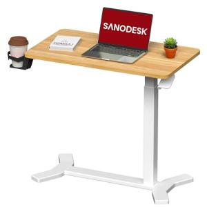 SANODESK Mesa Auxiliar para Ordenador con Altura Ajustable,…