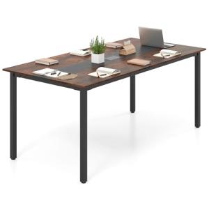 COSTWAY Mesa de Reunión 180x90 cm, Mesa Grande de para 8-10…