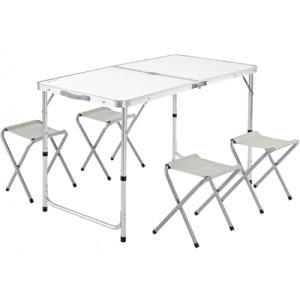 Mi Ko Mi Ka Mesa Plegable XXL de Aluminio con 4 Taburetes P…
