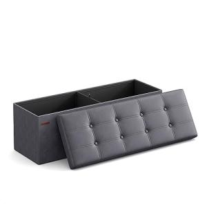 SONGMICS Puff Almacenaje, Baúl de Almacenaje Plegable, 38 x…
