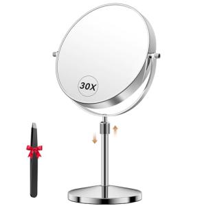 Auxmir Espejo Maquillaje 30X/1X Aumento Altura Ajustable 36…