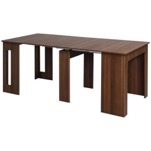 HOMCOM Mesa de Comedor Extensible para 4-6 Personas Mesa Co…