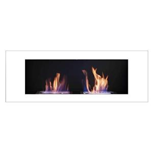 Chimenea de gel y etanol, modelo Celin Deluxe, color blanco