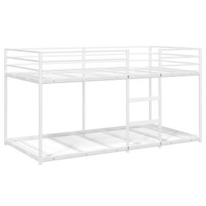 vidaXL Litera sin colchón Acero Blanco 90x200 cm, Estructur…