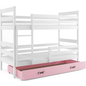Litera Eryk 160x80 con somieres, colchón y cajón-maletero e…