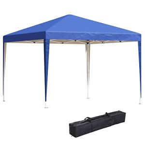 Outsunny Carpa Plegable Gazebo 3x3 m Cenador Plegable con A…