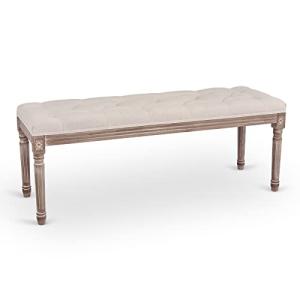 VONLUCE Banco Tapizado para Cama 120x40x46 cm Taburete para…