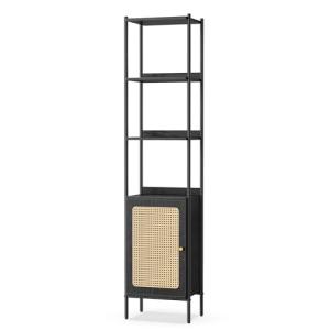 VASAGLE Librería de 6 Niveles, Estantería Alta con Puerta d…