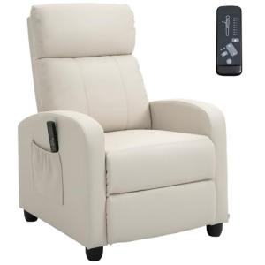 HOMCOM Sillón de Masaje Sillón Relax Reclinable con Mando a…