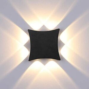 ENCOFT 8W Lámpara de Pared para Exterior Interior COB LED M…