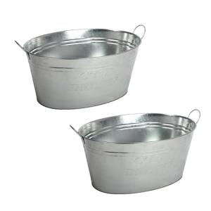 BURI 2 recipientes para bebidas con asa, 24 litros, de zinc…