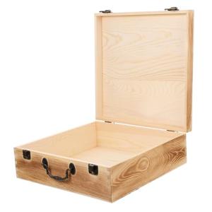 TOKIDNY Caja Retro Caja De Madera 30X30X10Cm Caja De Madera…