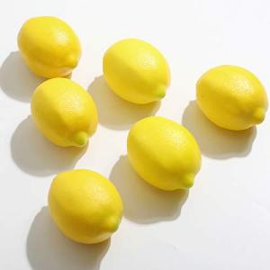 Veryhome 6 piezas de limón artificial de frutas falsas de p…