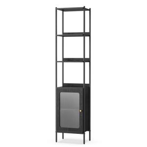 VASAGLE Librería de 6 Niveles, Estantería Alta con Puerta d…