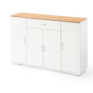 ZZINOKE Aparador para Salon con 4 Puertas y 1 Cajón, Aparad…