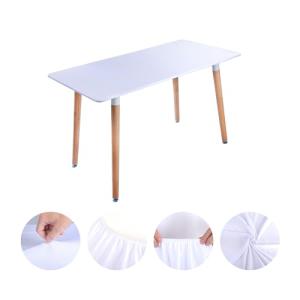 Chickwin Mantel Rectangular para Mesa Mantel con Bordes Elá…