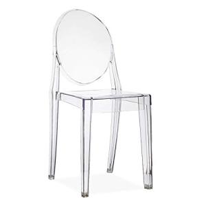 Silla de Policarbonato Transparente para Interior Comedor S…