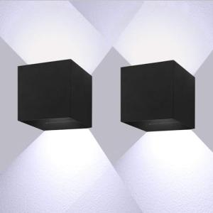 ledmo 2 Piezas 20W Aplique Pared Exterior/Interior Blanco F…