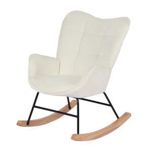 MEUBLE COSY Sillas Mecedora Sillón de Relax Escandinavo Lac…