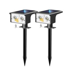 btfarm 2 Paquete Luces Solares LED Exterior Jardin con Sens…