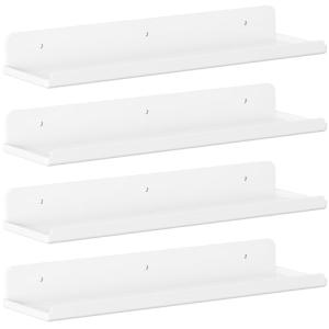 Lifewit Estanterías flotantes, Juego de 4, Acrílico Blanco…