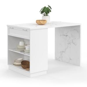 IDMarket – Ilot central comedor de pie 4 personas VITO 130…