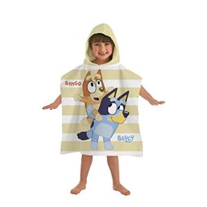 Bluey Poncho con capucha de bingo, toalla de playa para niñ…