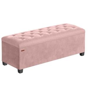SONGMICS Puff Almacenaje, Baúl con Patas, 40 x 110 x 39 cm,…