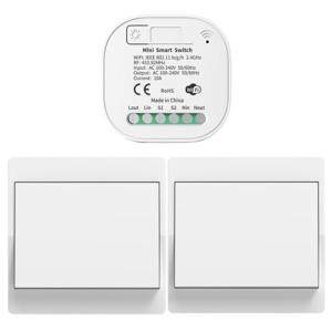Cerhot 230V Interruptor inteligente WiFi Tuya, juego de int…