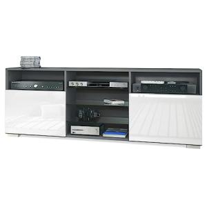 Vladon Mueble TV Granada, Mueble bajo con 2 Puertas y 6 Com…