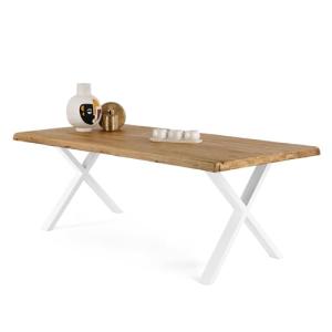 IKULLS - Mesa Comedor Madera Roble Macizo | 220x100 cm | Me…