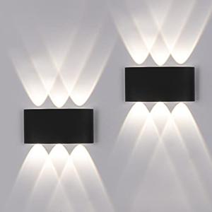 FUPE 2 Piezas Lámparas de Pared Exterior/Interior LED Apliq…