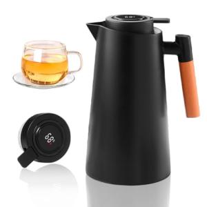 Termo de 1 L: jarra térmica con indicador de temperatura, t…