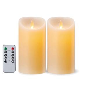 FiiMoo LED Velas, Pack de 2, Velas Eléctricas LED, Velas de…