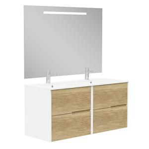 Baikal Mueble de baño Gavin, 2 cajones, suspendido en Pared…