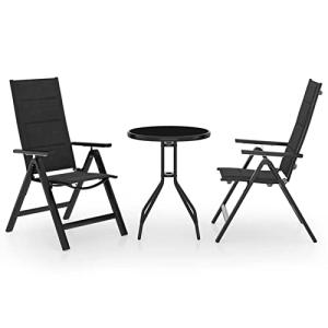 MOONAIRY Juego de mesa de bistró con 2 sillas, mesa de jard…