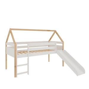 Buyqualia - Cama Infantil Estilo casita con Tobogán y Escal…