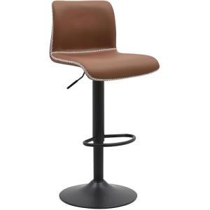 CLP Taburete de Bar Ajustable en Altura con Respaldo, Tabur…