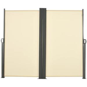 Outsunny Doble persiana lateral - Biombo retráctil (6 x 1,8…