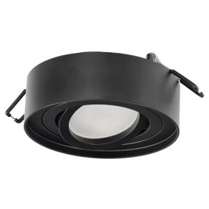 EDO Foco de Techo Empotrable Redondo Negro SKAND MINI Orien…