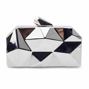 LHHMZ Bolsos de Embrague de Noche de Metal geométrico para…