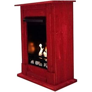 Chimenea Etanol y Gel Modelo Madrid Deluxe Rojo