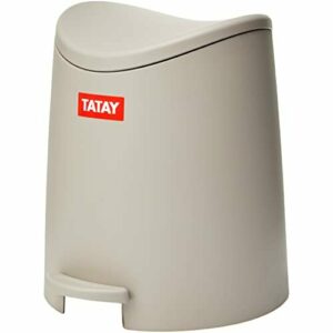 TATAY 3L Pequeño Cubo de baño con Apertura a Pedal, Beige,…