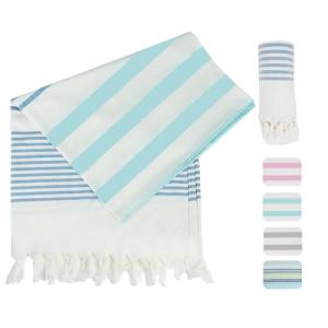 Winthome Toalla Playa Suave 180x100cm-Toalla Hammam de Algo…