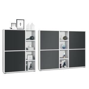 Vladon Set de Sala de Estar Miami, Compuesto por Dos vitrin…