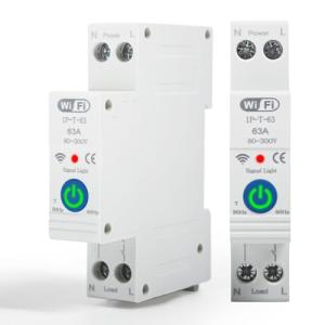Jadeshay Tuya WiFi Disyuntor inteligente, 1P 63A 230VAC Int…