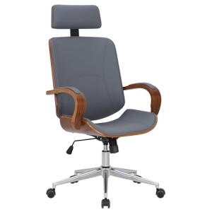 CLP Silla De Oficina Dayton De Madera, Metal & Tapizado En…