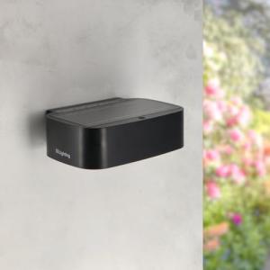M Ledme - Aplique LED Solar Black Plit 1,7W, Iluminación Ex…